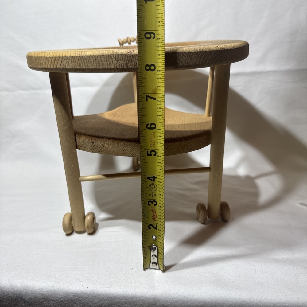 Antique Vintage Primitive Wooden Baby Walker Doll Display Toy Doll Accessory - Picture 12 of 14